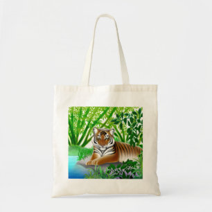 La bolsa de asas del tigre de la selva de Sumatran