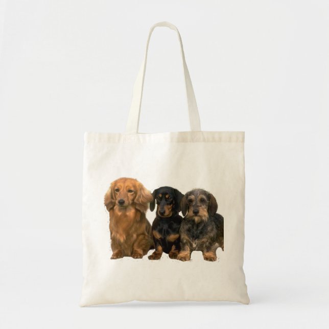 La bolsa de asas del trío del Dachshund (Frente)