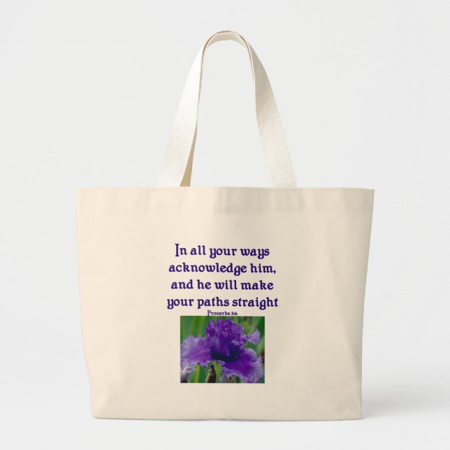 La bolsa de asas del verso de la biblia (Frente)