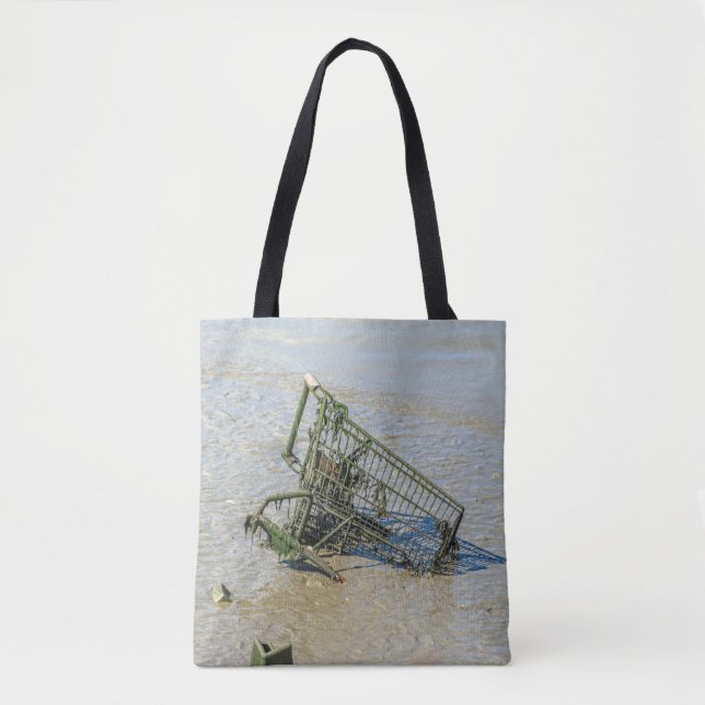 La bolsa de asas desechada de la carretilla que (Anverso)