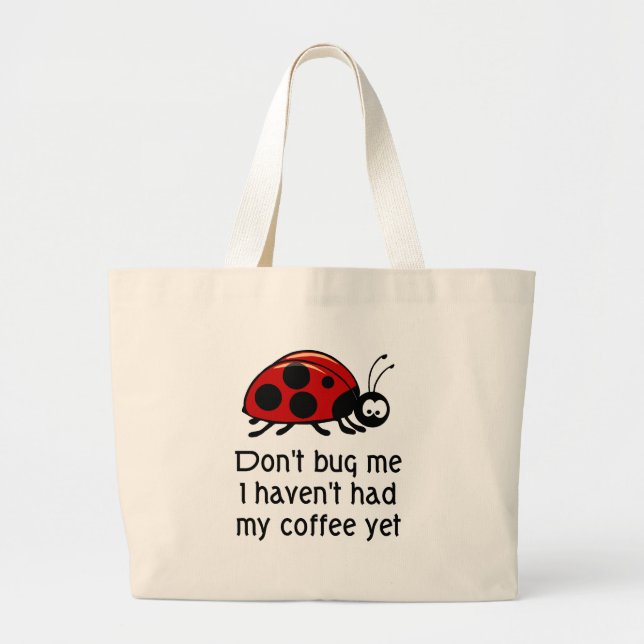 La bolsa de asas divertida del amante del café (Frente)