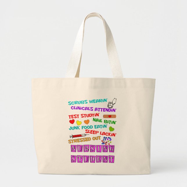 La bolsa de asas divertida del estudiante de la (Frente)