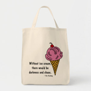 La bolsa de asas divertida del helado CW