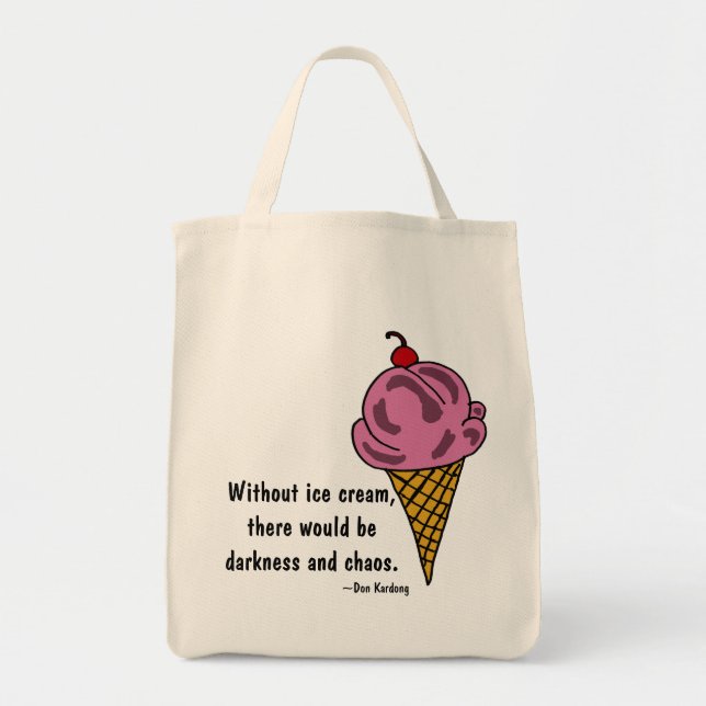 La bolsa de asas divertida del helado CW (Frente)