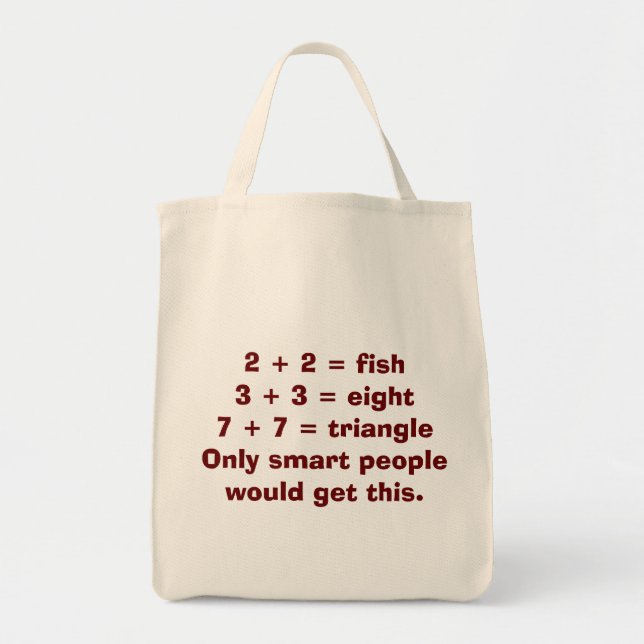 La bolsa de asas elegante de la matemáticas de la (Frente)