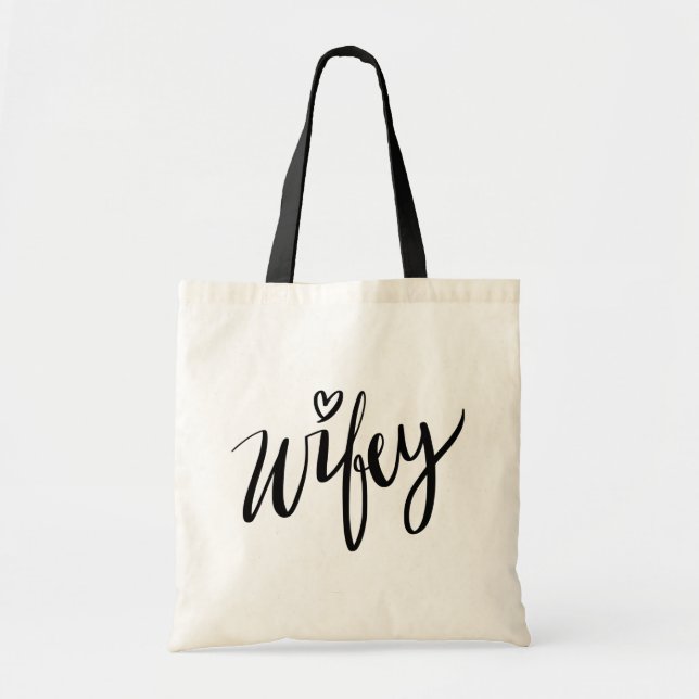 La bolsa de asas elegante del wifey de la (Frente)