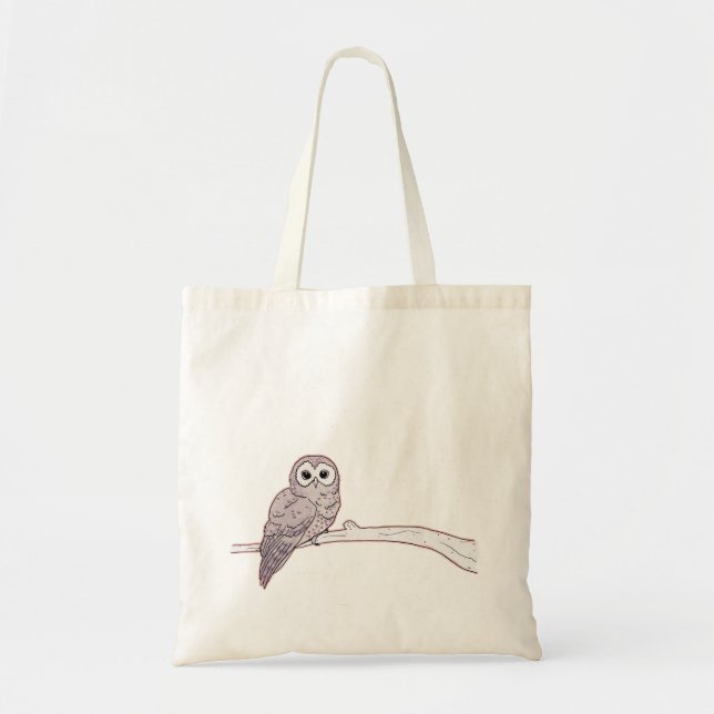 La bolsa de asas encaramada del búho (Frente)