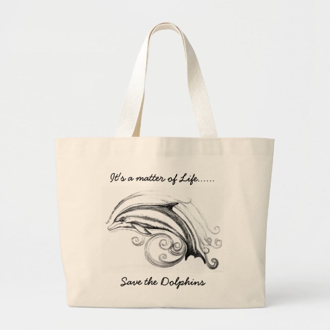 La bolsa de asas enorme del delfín (Frente)