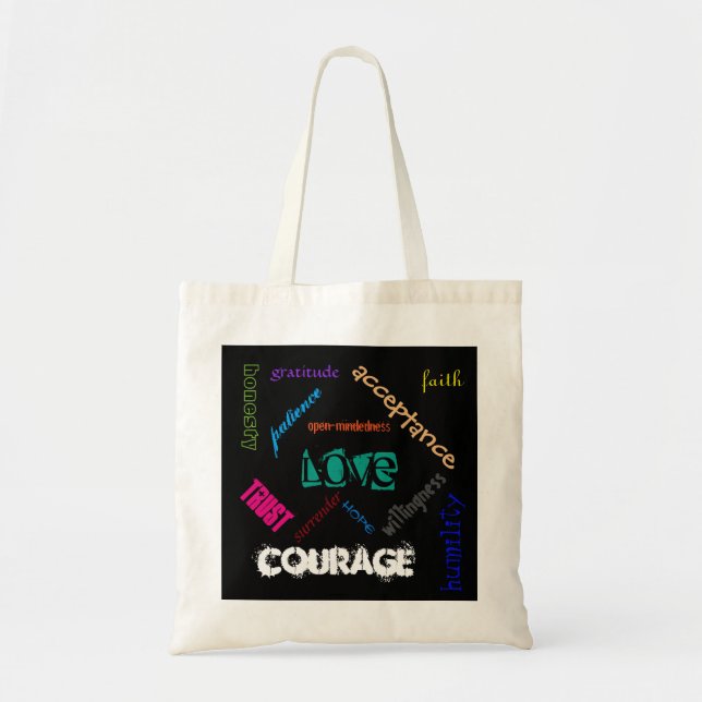 La bolsa de asas espiritual de los principios (Frente)