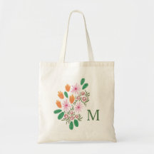 La bolsa de asas - estampado de flores de MAXINE