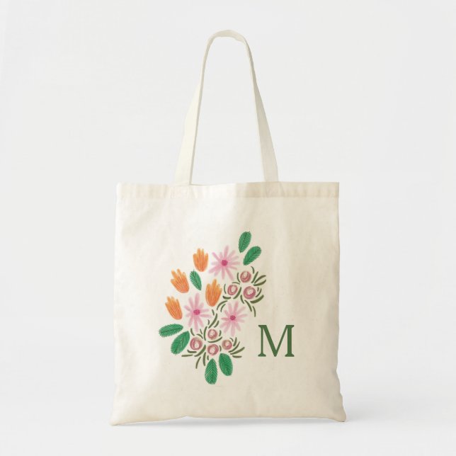 La bolsa de asas - estampado de flores de MAXINE (Frente)