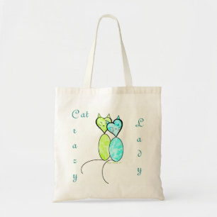 La bolsa de asas estilizada del gato