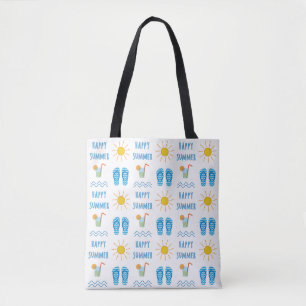 La bolsa de asas feliz del modelo del verano