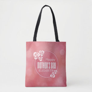 La bolsa de asas feliz elegante del día de madre