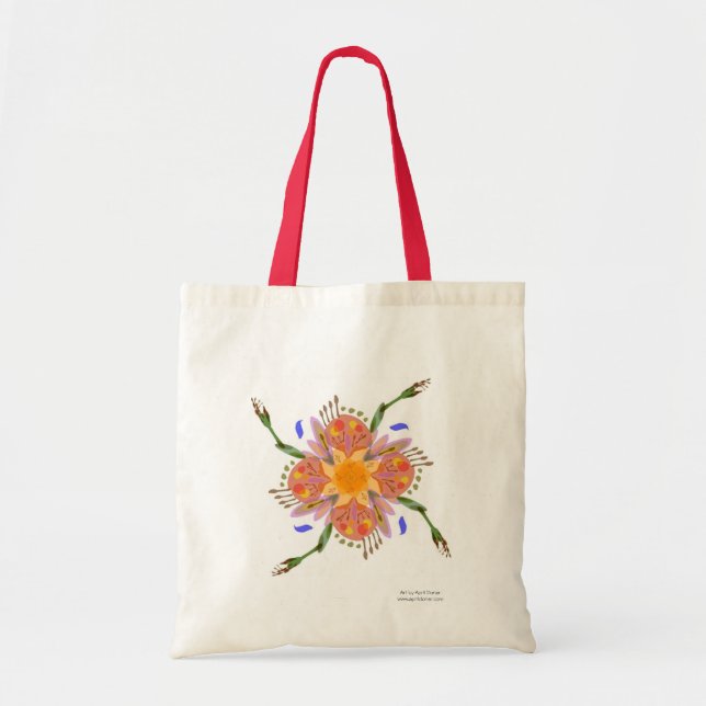 La bolsa de asas "femenina" de la flor (Frente)