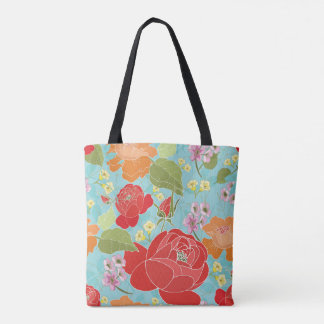 La bolsa de asas floral