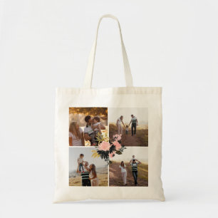 La bolsa de asas floral de lujo personalizada del