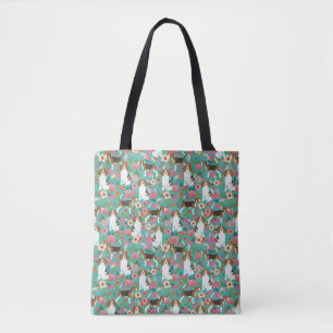 La bolsa de asas floral del beagle