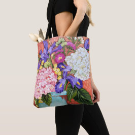 La bolsa de asas floral del Bello Artes del "iris
