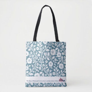 La bolsa de asas floral del LA del museo de la