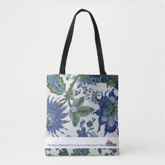 La bolsa de asas floral del LA del museo de la