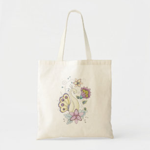 La bolsa de asas floral del pavo real