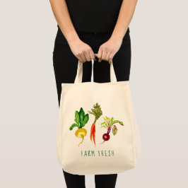 La bolsa de asas fresca de la granja vegetal del