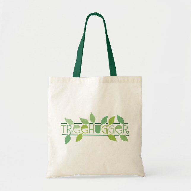 La bolsa de asas frondosa del acento de Treehugger (Frente)