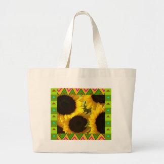 La bolsa de asas:: Girasoles amarillos con la