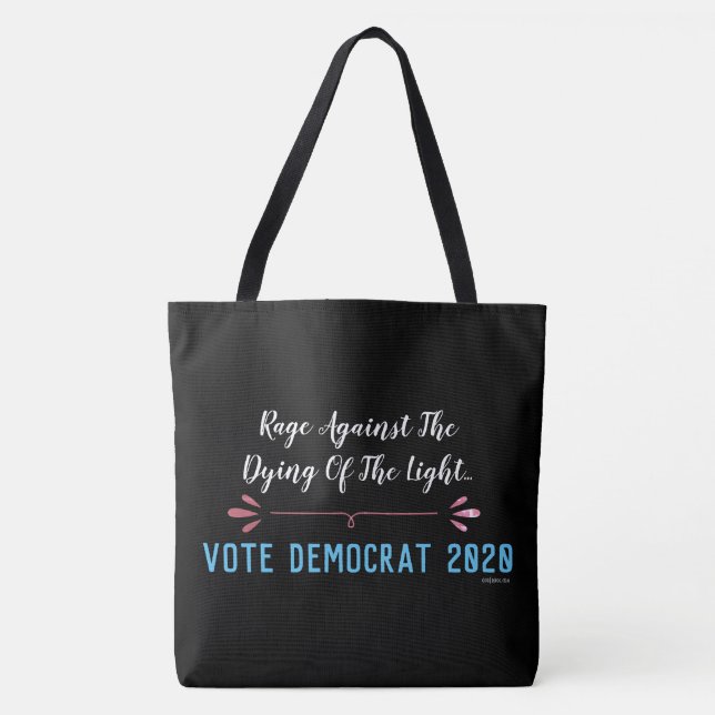 La bolsa de asas grande de Demócrata 2020 del voto (Anverso)