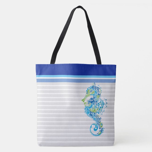 La bolsa de asas grande del Seahorse de la playa (Anverso)