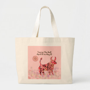 La bolsa de asas grande del tauro rosado del