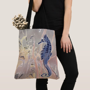 La bolsa de asas grande excelente del Seahorse de