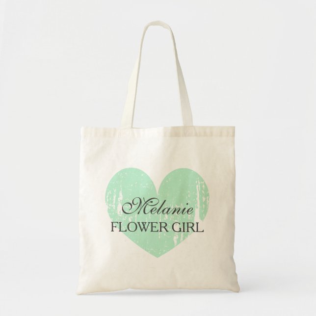 La bolsa de asas gris del boda del florista de la (Frente)