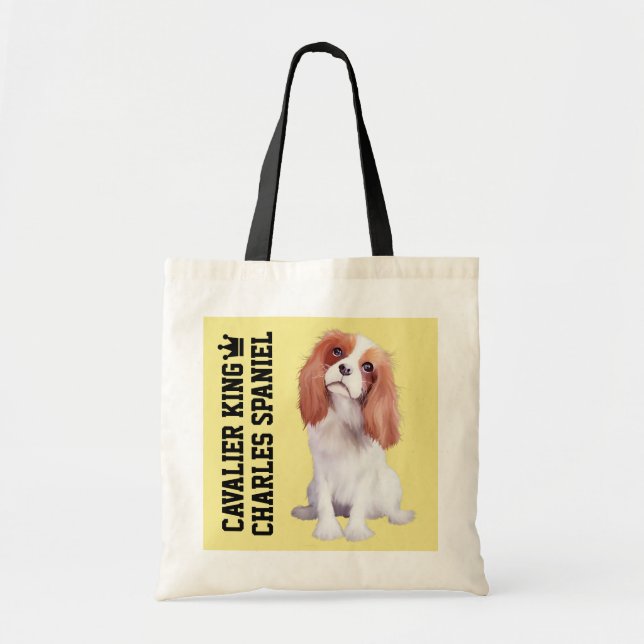 La bolsa de asas ilustrada arrogante del perro de (Frente)