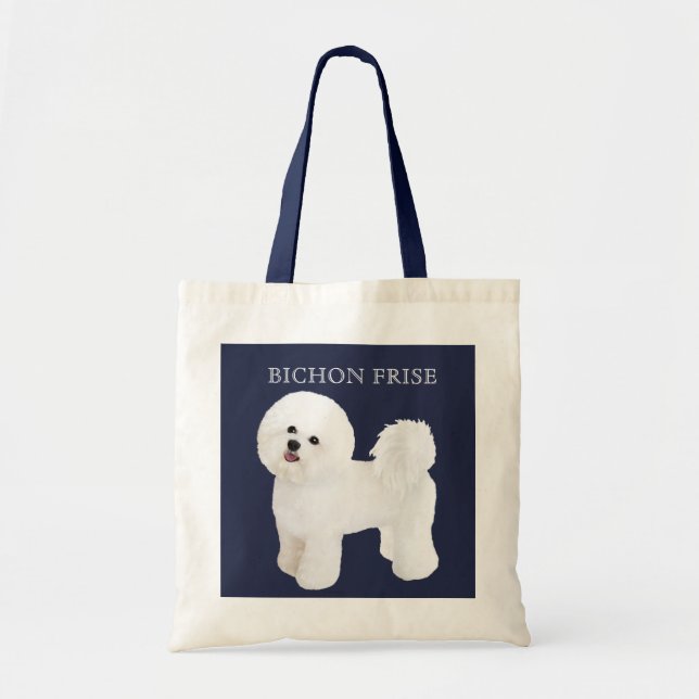 La bolsa de asas ilustrada Frise de Bichon (Frente)