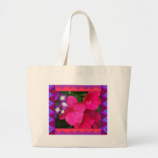 La bolsa de asas:: Impatiens rosado con la
