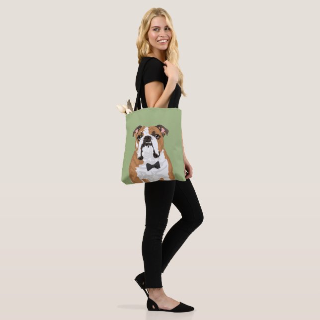 La bolsa de asas inglesa del bulldog del caballero (Puesto)