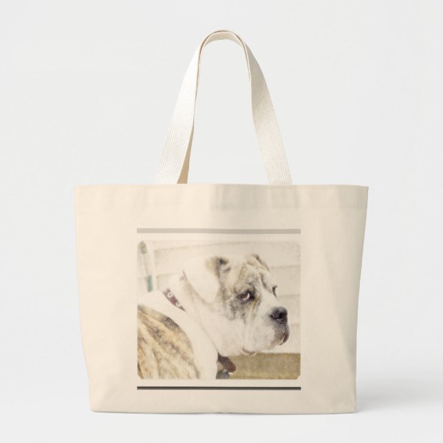 La bolsa de asas inglesa del bulldogge de Olde (Frente)