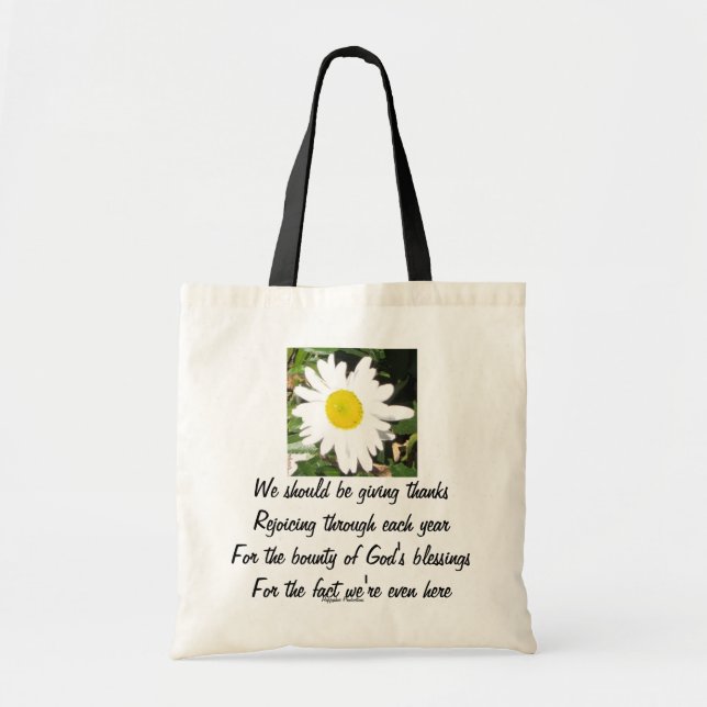 La bolsa de asas inspiradora de la margarita (Frente)
