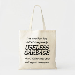 La bolsa de asas inútil de la basura