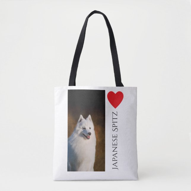 La bolsa de asas japonesa del perro de Pomerania (Anverso)