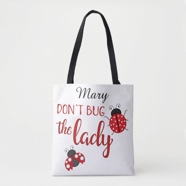 La bolsa de asas linda conocida de encargo de la (Anverso)