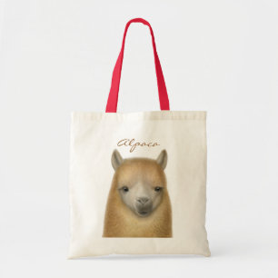 La bolsa de asas linda de la alpaca