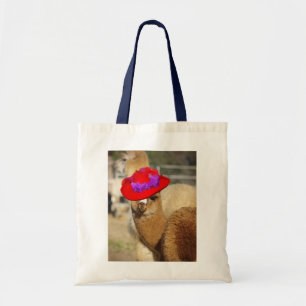 La bolsa de asas linda de la alpaca de los