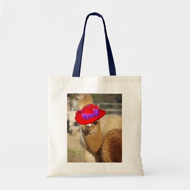 La bolsa de asas linda de la alpaca de los (Frente)