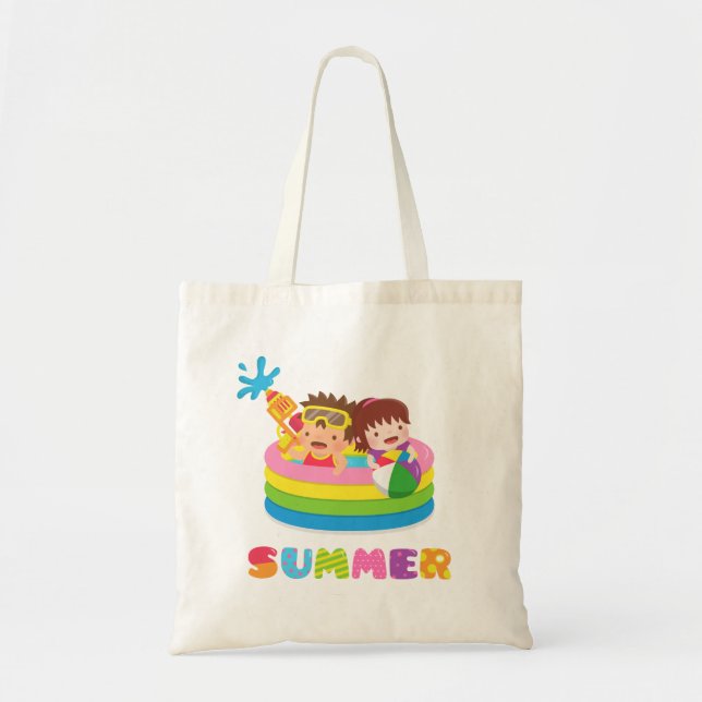La bolsa de asas linda de la diversión de la (Frente)