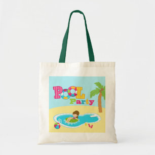La bolsa de asas linda de la fiesta de cumpleaños