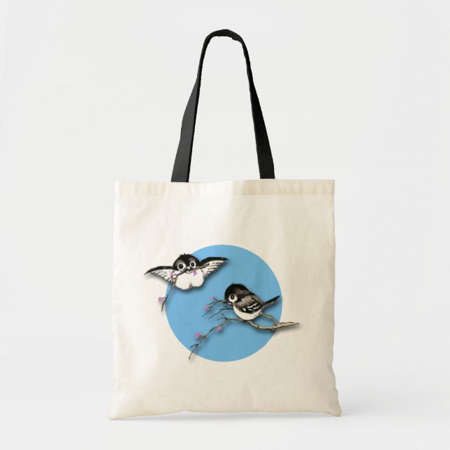 La bolsa de asas linda de los Chickadees (Frente)