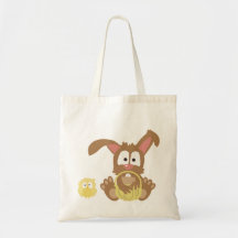 ¡La bolsa de asas linda de Pascua del conejito!